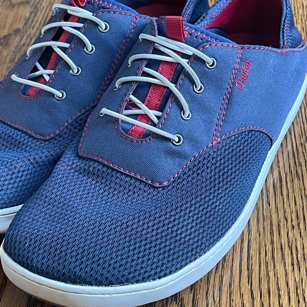 Olukai Men’s Nohea Moku shoes size 10.5 Navy Blue